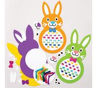 Baker Ross Kits de lapin de Pâques à tisser (Paquet de 6) - Loisirs créatifs pour enfants