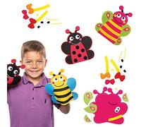 Baker Ross Kits de marionnette à main à coudre insectes (Paquet de 3) - Loisirs créatifs pour enfants
