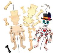 Baker Ross Kits de marionnettes en Bois Jour des Morts (Paquet de 4) AT108