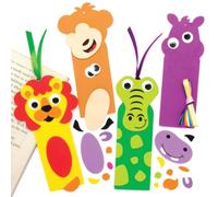 Baker Ross Kits de marque-pages animaux de la jungle (Paquet de 8) - Loisirs créatifs à thème pour enfants