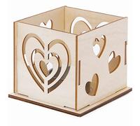 Baker Ross Kits de Porte Bougie en Bois - Lot de 4, Articles de Bricolage en Bois pour Enfants (FC381)