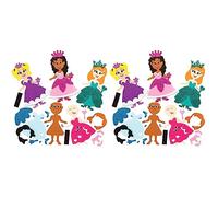 Baker Ross Kits de princesses aimantées à assortir, idéal pour les arts et l'artisanat des enfants (paquet de 8) (Lot de 2)