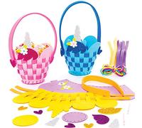 Baker Ross Kits panier licornes à tresser (Paquet de 4) - Loisirs créatifs pour enfants et adultes AT383
