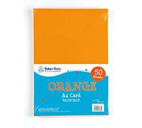 Baker Ross La carte orange en format A4 (220 g/m2) Pack économique (Pack de 50), parfait pour les enfants, pour les loisirs créatifs et de création des modèles.