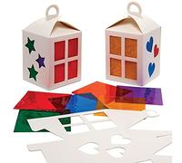Baker Ross Lanternes à Effet Vitrail à Assembler - Lot de 4, Activités Manuelles pour Enfants (FX328)