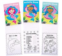 Baker Ross Livre d'Activités thème Sirene - Lot de 12, Activites Manuelles pour Enfants (FC954)