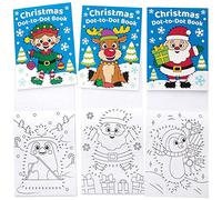 Baker Ross Livre Point à Relier thème de Noël - Lot de 8, Activites Manuelles pour Enfants (FX435)