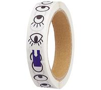 Baker Ross Lot de 1 000 Autocollants - Motif Yeux - Idéal pour les activités de collage, Noir et Blanc