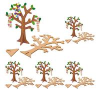 Baker Ross Lot de 10 arbres À Bijoux en Bois pour Enfants