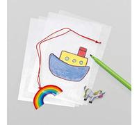 Baker Ross Lot de 10 Feuilles de Plastique Rétrécissant à colorier - Loisirs créatifs Magique AF105