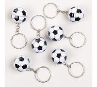 Baker Ross Lot de 12 Porte-Clés Ballons de Foot - Idéal pour remplir des pochettes surprises