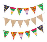 Baker Ross Lot de 15 Fanions en Bois AW599