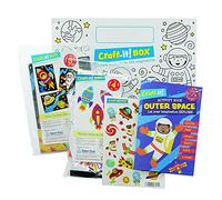 Baker Ross - Lot de 2 kits créatifs amusants, autocollants pour système solaire et livre d'activités pour garçons et filles
