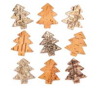 Baker Ross Lot de 30 Sapins De Noël en Écorce pour Enfants