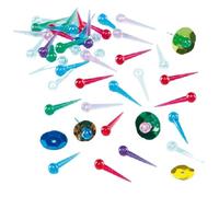 Baker Ross Lot de 500 épingles à Paillettes en Plastique Assorties EF705