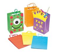Baker Ross Lot de 6 Pochettes Cadeaux Colorées à décorer - Idéal pour les fêtes de Noël, la fête des mères et des pères ou la St valentin EK6253 Coloris Assortis 22 x 16 cm