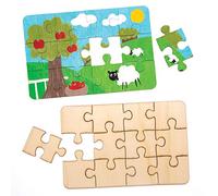 Baker Ross Lot de 8 Puzzles Vierges en Bois pour décorer Les Enfants AW602