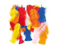 Baker Ross Lot de Longues Plumes Colorées - Idéal pour la décoration de Costumes et de Chapeaux AF391