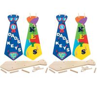 Baker Ross Ltd EF632 Porte-Clés en Bois Cravate (Lot de 2)