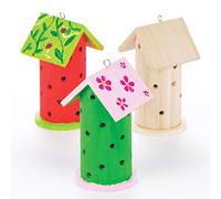 Baker Ross Maisons en bois pour coccinelles, fournitures idéales pour les activités de loisirs pour enfants (Boîte de 2)