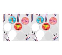 Baker Ross Médailles vierges (Paquet de 6) - Matériel créatif pour enfants et adultes (Lot de 2)