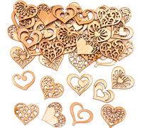 Baker Ross Mini formes de cœurs en bois (Paquet de 45)