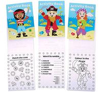 Baker Ross Mini Livre d'Activités motif Pirates - Lot de 12, Loisirs Créatifs pour les Enfants (FC905)