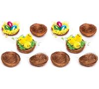 Baker Ross mini-nids d'oiseaux pour poussins en peluche et décorations de Pâques (15 pièces) (Lot de 2)