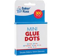 Baker Ross Mini points de colle (lot de 300) - Matériel créatif pour enfants et adultes, Claire