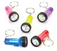 Baker Ross Mini porte-clés torches, jouets d'Halloween amusants à petits prix - Parfaites pour les pochettes-surprises des enfants (Lot de 6)