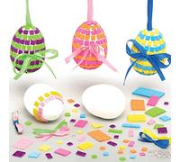 Baker Ross Oeufs de Pâques en Mosaïque - Lot de 4, Loisirs Créatifs pour les Enfants (AT423)
