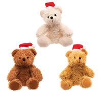 Baker Ross Ourson de Noël en peluche (Paquet de 3) - Loisirs créatifs festifs pour enfants