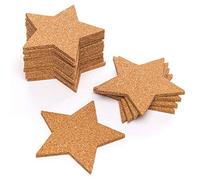 Baker Ross Pack scolaire de sous-verres étoiles en liège (lot de 30), loisirs créatifs et décorations de Noël pour enfants