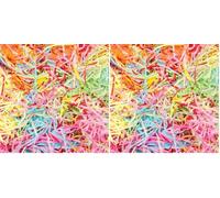 Baker Ross Papier Dechiquete Multicouleur - Par Paquet, Loisirs Creatifs Enfant (AW237) (Lot de 2)