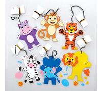 Baker Ross Parachute motif Animaux de la Jungle - Lot de 6, Loisirs Creatifs Enfants (FE224)