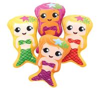 Baker Ross Peluches sirènes (Paquet de 4) - Mini Jouets pour Enfants