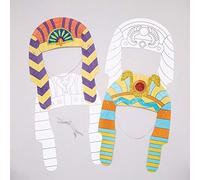 Baker Ross Pharaon Lot de 8 Accessoires de coloriage pour Enfants, AW704, Weiß