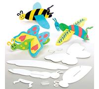 Baker Ross Planeurs insectes à colorier (Paquet de 10) - Loisirs créatifs pour enfants et adultes AT663
