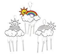 Baker Ross Pompons à Paillettes-Lot de 100, Claire, Assorted, Set de 4 Pièces, AG241