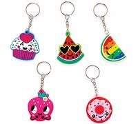 Baker Ross Porte Clés motif Fruits et Bonbons - Lot de 10, Activites Manuelles pour Enfants (FC951)