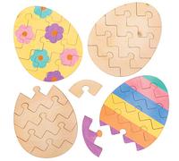 Baker Ross Puzzles œufs de Pâques en bois (Paquet de 5) - Loisirs créatifs pour enfants