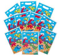 Baker Ross Sac Anniversaire Enfant motif Dinosaure - Lot de 10, Decoration Anniversaire Enfant (FC982), Sac de Fête