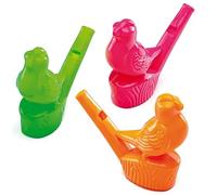 Baker Ross Sifflets aquatiques oiseaux colorés (lot de 8) - Mini jouets pour enfants
