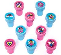 Baker Ross Tampons Auto Encreurs motif Fées - Lot de 10, Tampons Encreurs pour les Enfants (FC692)