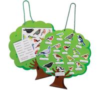 Baker Ross VC111 Kit d'arbre magnétique pour l'identification des oiseaux - À l'unité, tableau magnétique éducatif sur les oiseaux