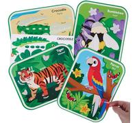Baker Ross VC112 Kits d'autocollants d'anatomie animale - Lot de 8, bricolages éducatifs sur les animaux