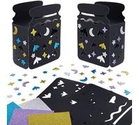 Baker Ross VC162 Kits de lanternes lucioles - Lot de 4, bricolages de lanternes en papier lucioles