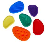 Baker Ross VC198 Pierres sensorielles anti-stress - Lot de 6, ensemble de pierres sensorielles texturées
