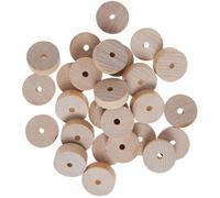 Baker Ross VC202 Roues en bois pour loisirs créatifs - Lot de 30, roues en bois pour le modelisme