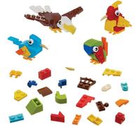 Baker Ross VC230 Kits de construction d'oiseaux - Lot de 4, mini-ensembles de modèles d'oiseaux en briques